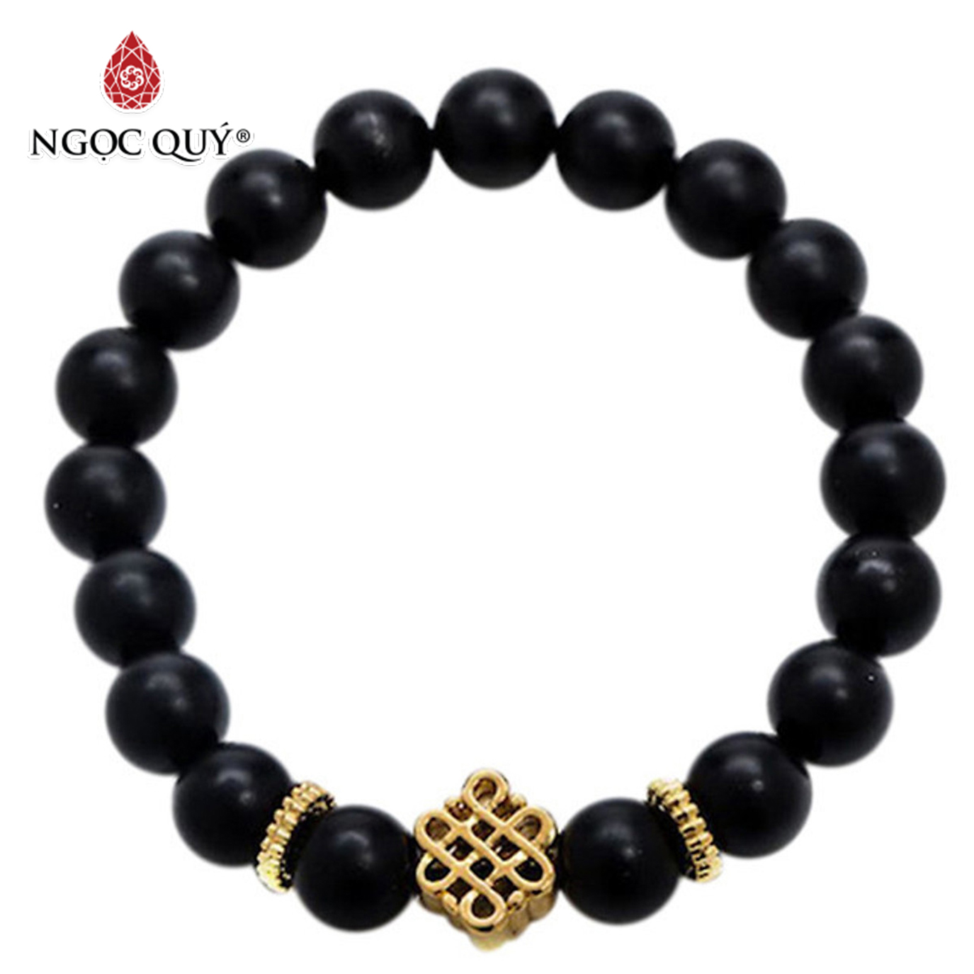 Vòng Tay Đá Thiên Nhiên Phối Charm Si Size Hạt 8mm - Ngọc Quý Gemstones