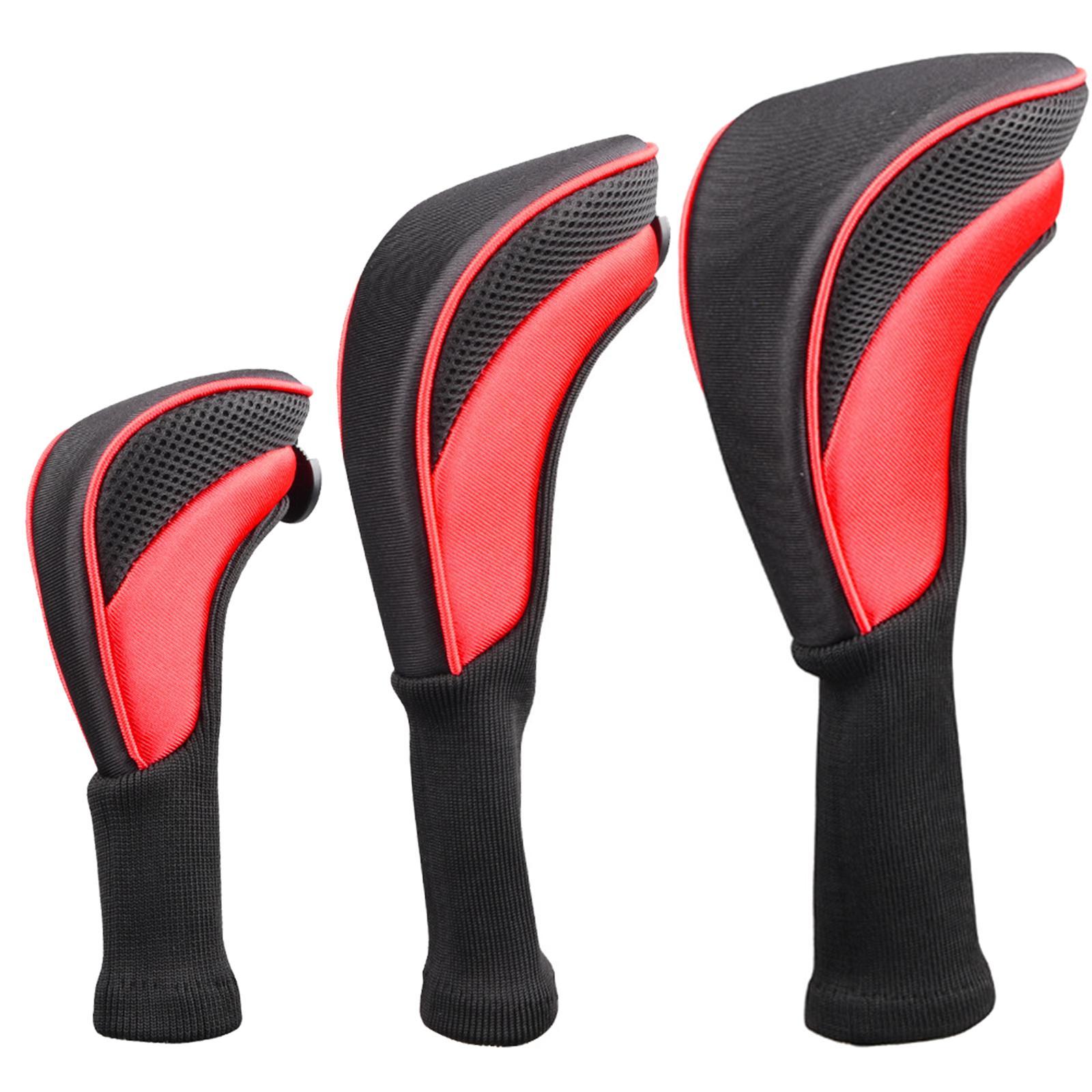 Golf Club Head Cover 1, 3 4 5 7 X Driver Fairway Woods Headcovers, Hybrid Head Cover Set with Interchangeable Tags Fits Fairway and Driver Clubs