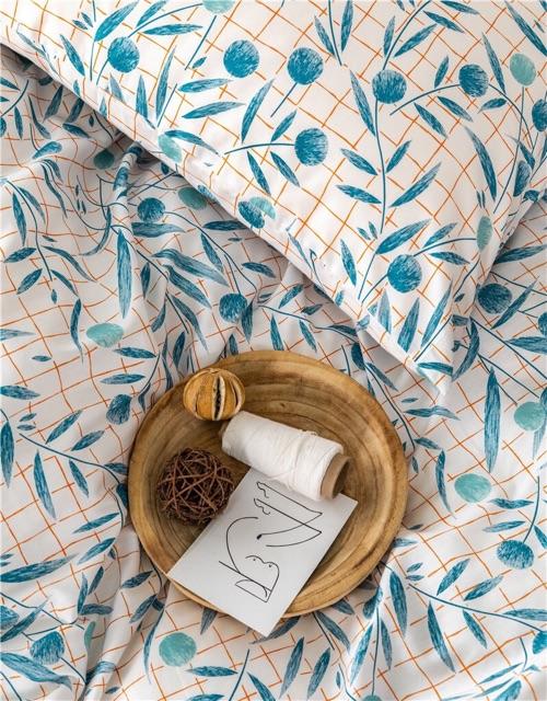 Set ga gối Cotton LiVing Hàng Nhập Khẩu 4 món