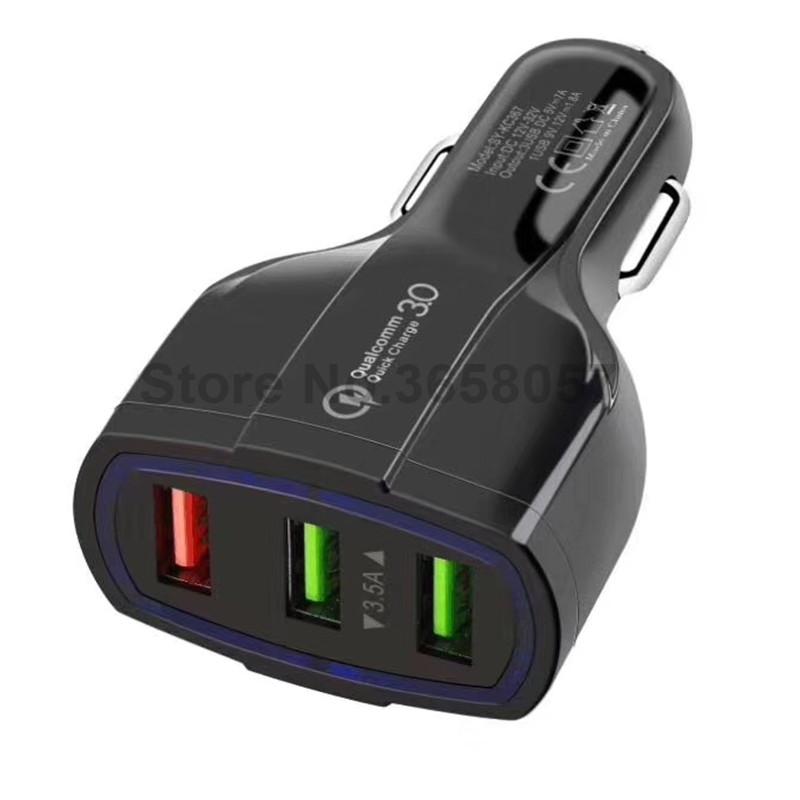 QC3.0 Bộ sạc xe hơi nhanh 3.0 Bộ sạc nhanh 3 xe tải USB Bộ sạc bộ sạc toàn cầu sạc nhanh cho điện thoại di động