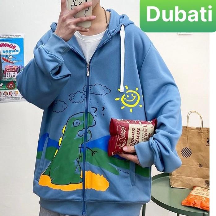 ÁO KHOÁC HOODIE NAM NỮ KHỦNG LONG DÂY KÉO SÀNH ĐIỆU CHỐNG LẠNH NẮNG, NÓNG HÈ ĐÔNG SIÊU HOT - DUBATI FASHION