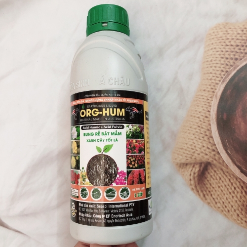ORG - HUM 1 lít Phân bón hữu cơ lá đa trung lượng Ra rễ Bật Mầm,hàng úc