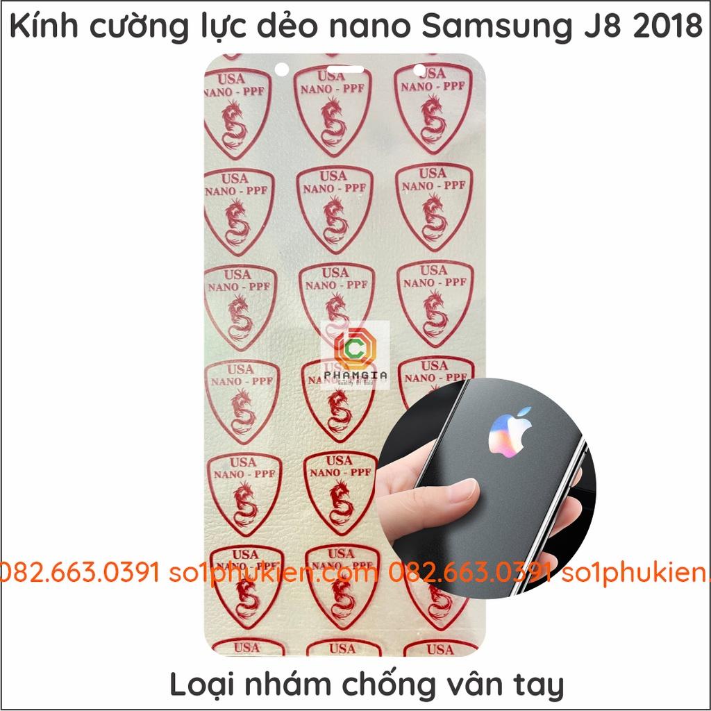 Dán cường lực cho Samsung J8 dẻo nano siêu bền siêu đẹp