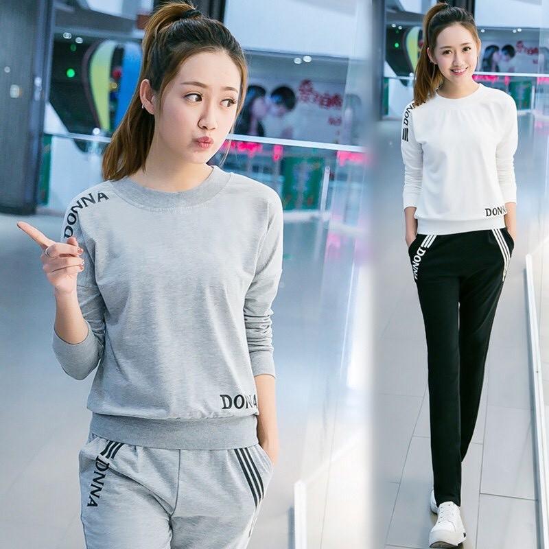 Bộ Nỉ da cá dành cho phái nữ (40-62kg) mẫu DONNA. Hàng hottrend, form siêu đẹp, màu sắc bắt mắt