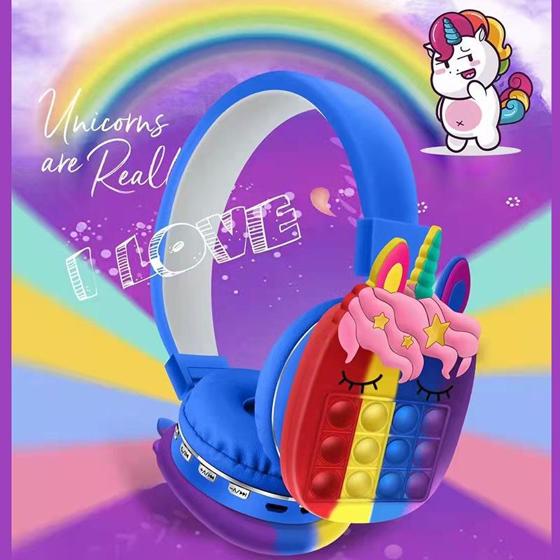Tai nghe bluetooth chụp tai không dây chống ồn blutooth chơi game tại nghe chụp tai bluetooth không dây có mic thể thao android unicorn tai nghe
