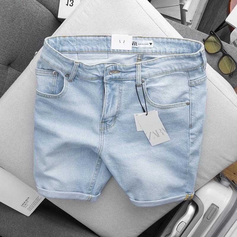 Short Jean Nam cao cấp rách thời trang - co giãn