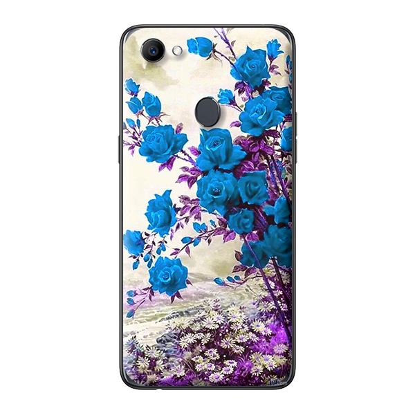 Ốp lưng cho Oppo F7 mẫu HOA HỒNG XANH 1 - Hàng chính hãng