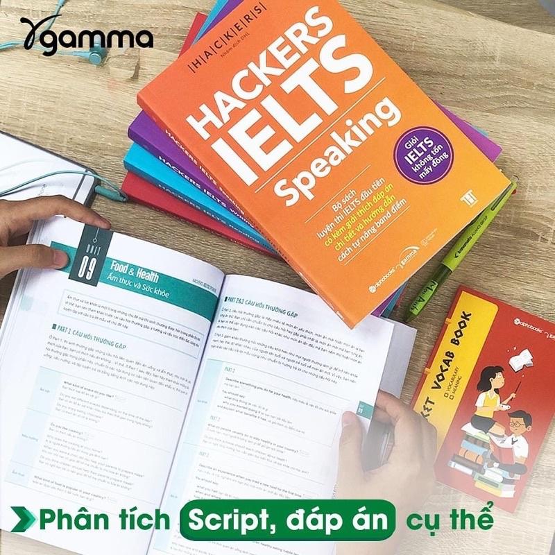 Hackers IELTS (Có File Nghe): Listening + Reading + Writing + Speaking (Bộ 4 Cuốn/Lẻ, Tái Bản Mới Nhất - Gamma)