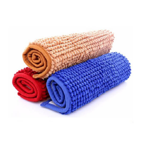 Bộ 3 thảm lau chân san hô sợi lớn siêu thấm cao cấp