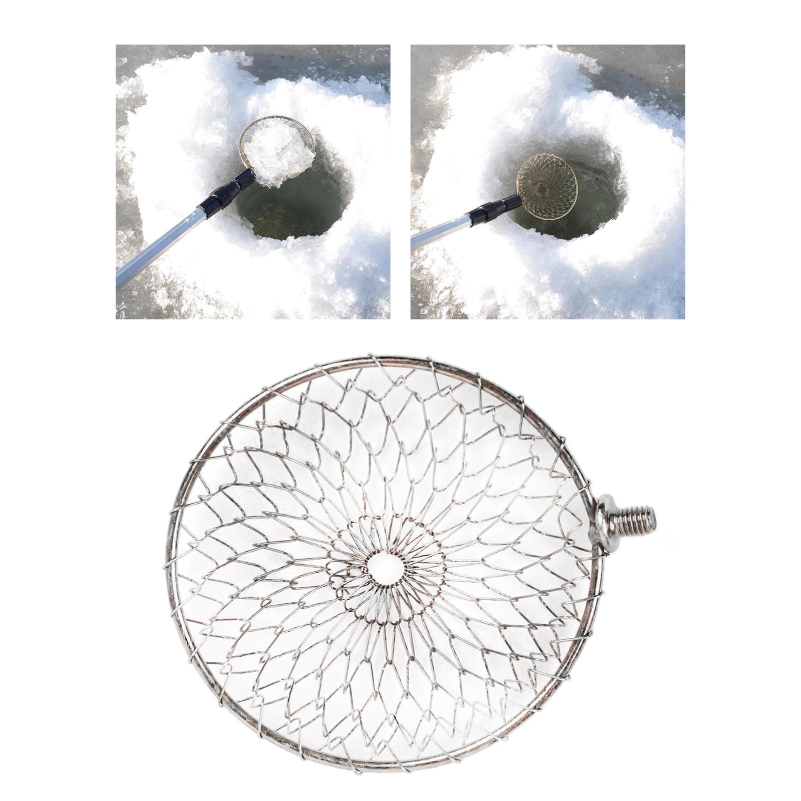 Stainless Steel/Iron Round Frame Fishing Landing Net Head 10/13cm fit Universal Pole Handle Carp Coarse Sea Fishing Tackle Accessories