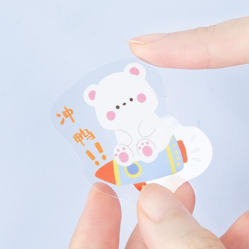 Túi 40 miếng dán sticker hoạt hình đáng yêu trang trí nhật ký / sổ lưu niệm DIY ST86