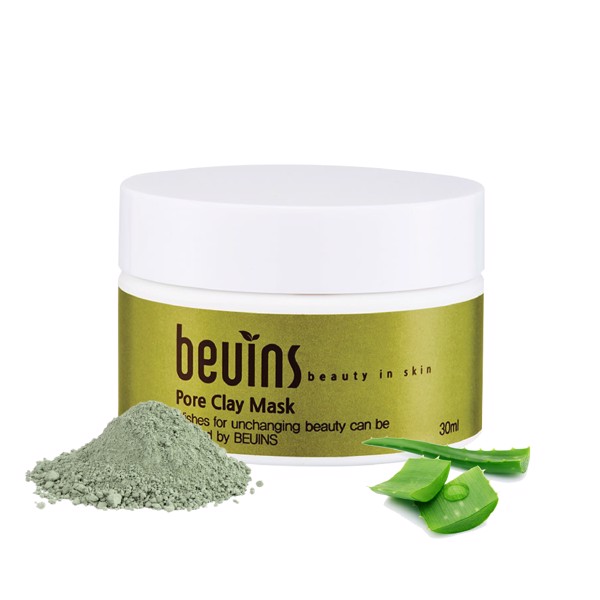 Combo 2 Mặt Nạ Beuins: Mềm Mượt Da Soothing Sleeping Mask &amp; Se Khít Nang Lông Pore Clay Mask