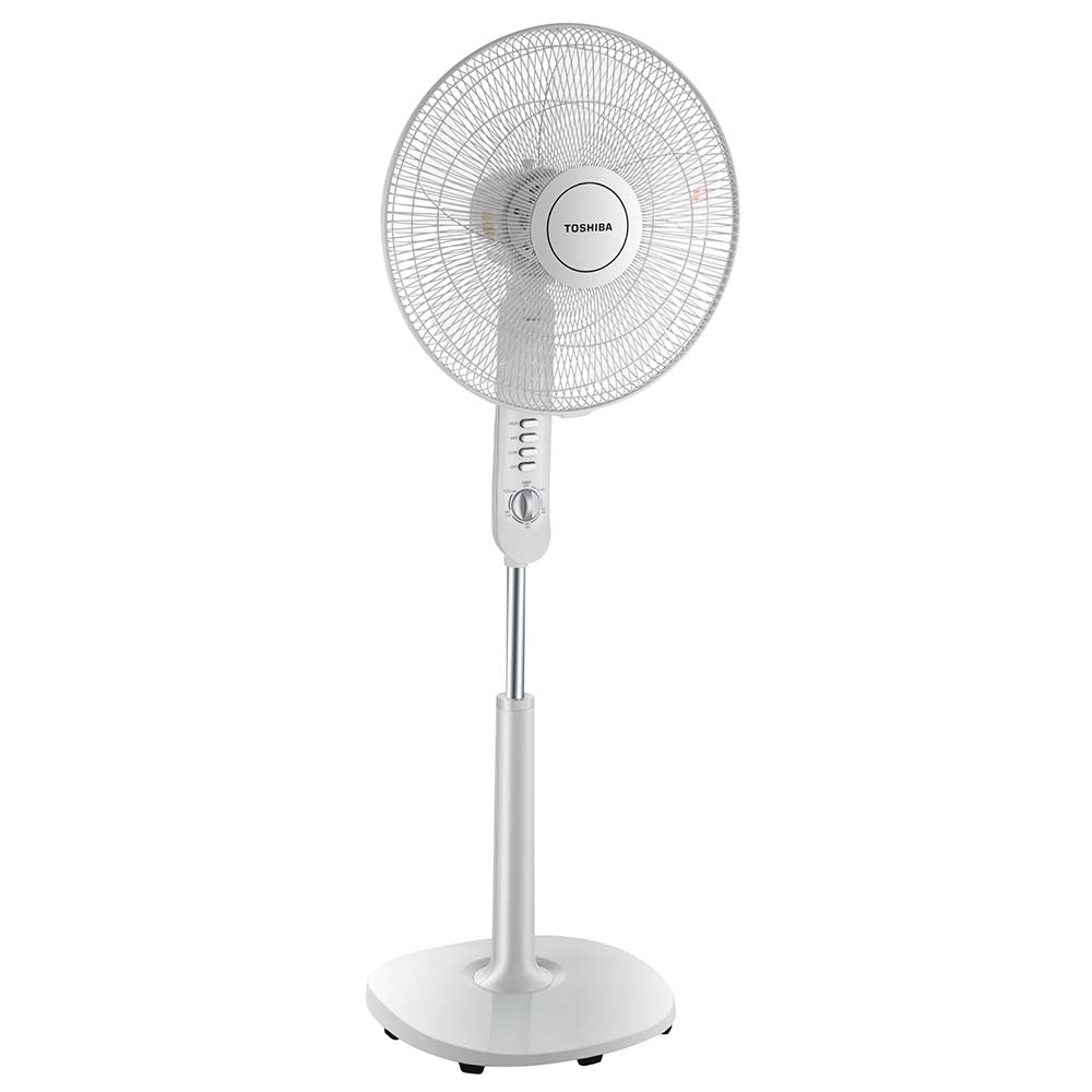 Quạt đứng Toshiba F-LSA10VN, Màu Trắng, 50W- 5 cánh - Hẹn giờ tắt - Góc đảo gió 85 độ - Hàng chính hãng, bảo hành 12 tháng