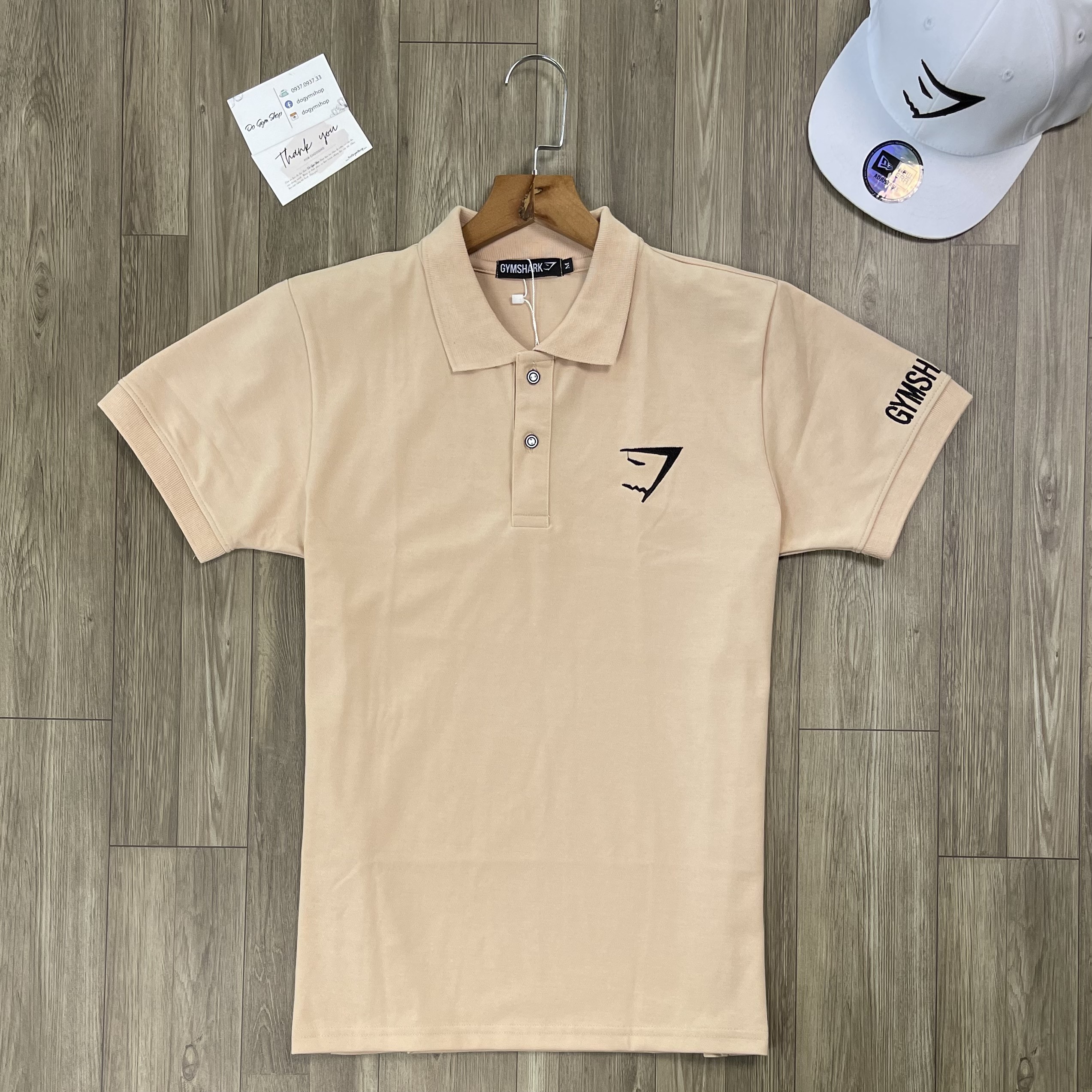 Áo polo nam tập gym DO GYM SHOP áo có cổ thể thao, logo thêu, chất thun thoáng mát