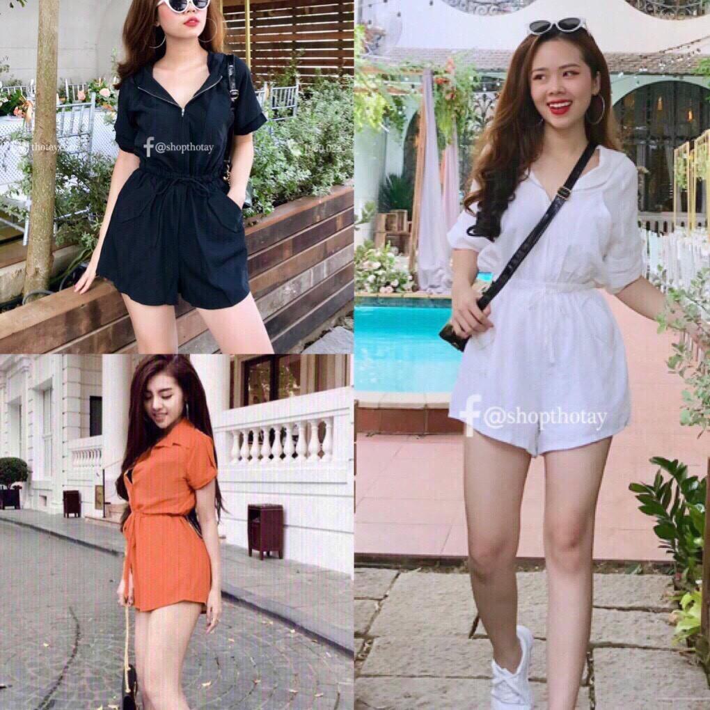 Jum nữ cột eo cổ sơ mi siêu xinh