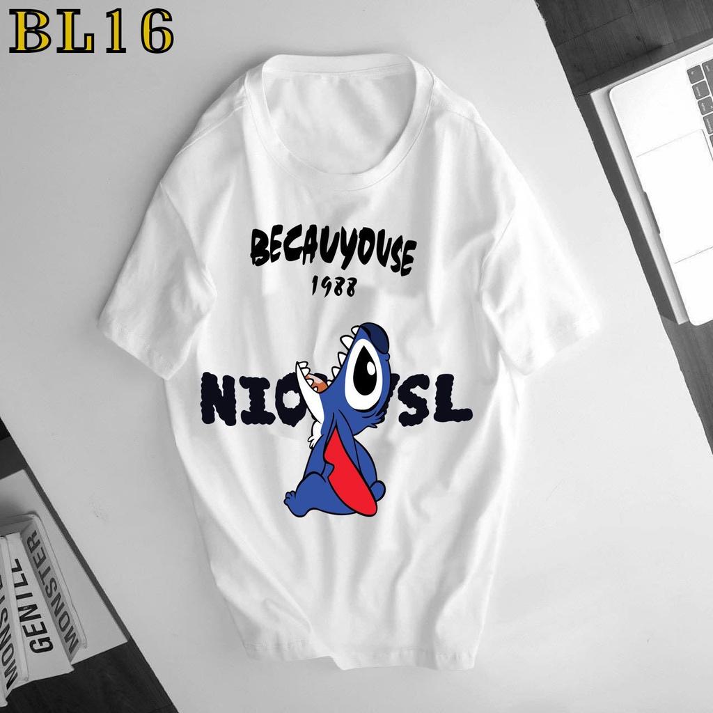 Áo thun khủng long tay lỡ nam nữ, áo phông form rộng unixe chất cotton mát mịn thấm hút mồ hôi