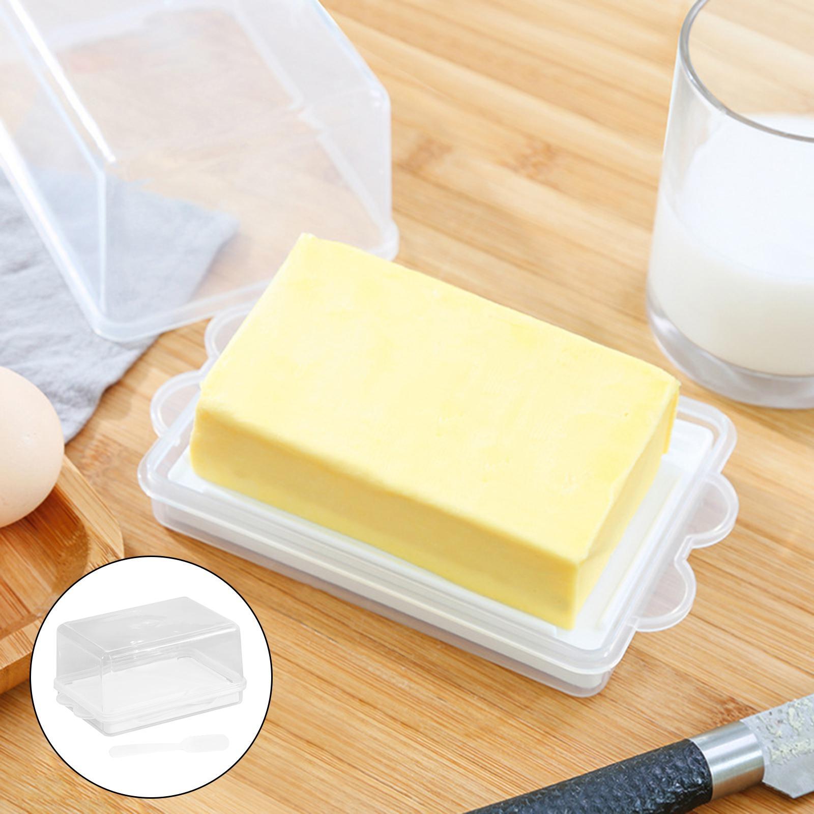 2 in 1 Butter Dish Vintage Butter Serving Tray with Lid  Slicer