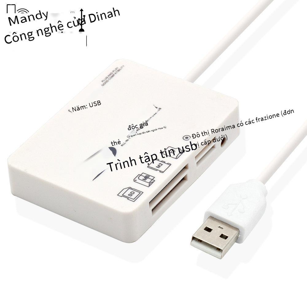 Đầu đọc thẻ HUB USB 2.0 siêu mỏng kiểu dáng mới nhất DM-HC03 đa chức năng COMBO 3 cổng