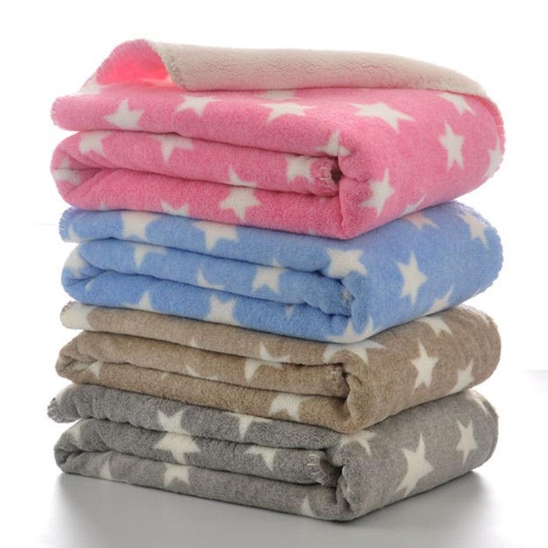 Chăn Bộ Bé Nhiệt Nỉ Mặc Sao Chăn Trẻ Sơ Sinh Đầm Ngủ Trưa Nhận Xe Đẩy Bọc Cho Sơ Sinh Bebe Chăn