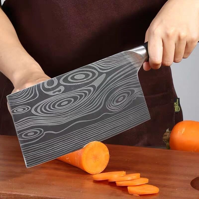 DAO - DAO BẾP NHẬT BẢN USUBA THÉP DAMASCUS MÃ IDT117 nt topcomshop vn