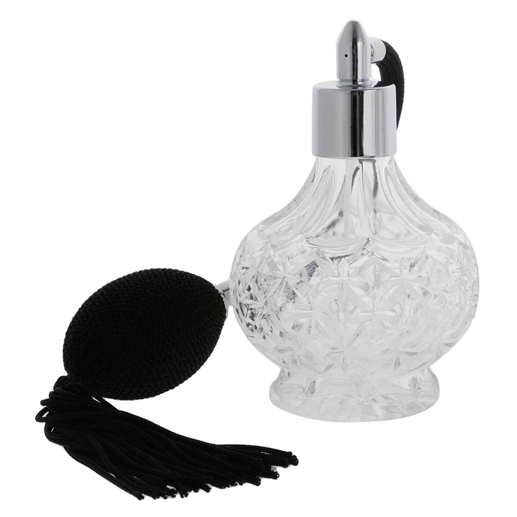 Chai Nước Hoa Thủy Tinh Trong Suốt Chai Xịt Dài Phun Phun 100ml