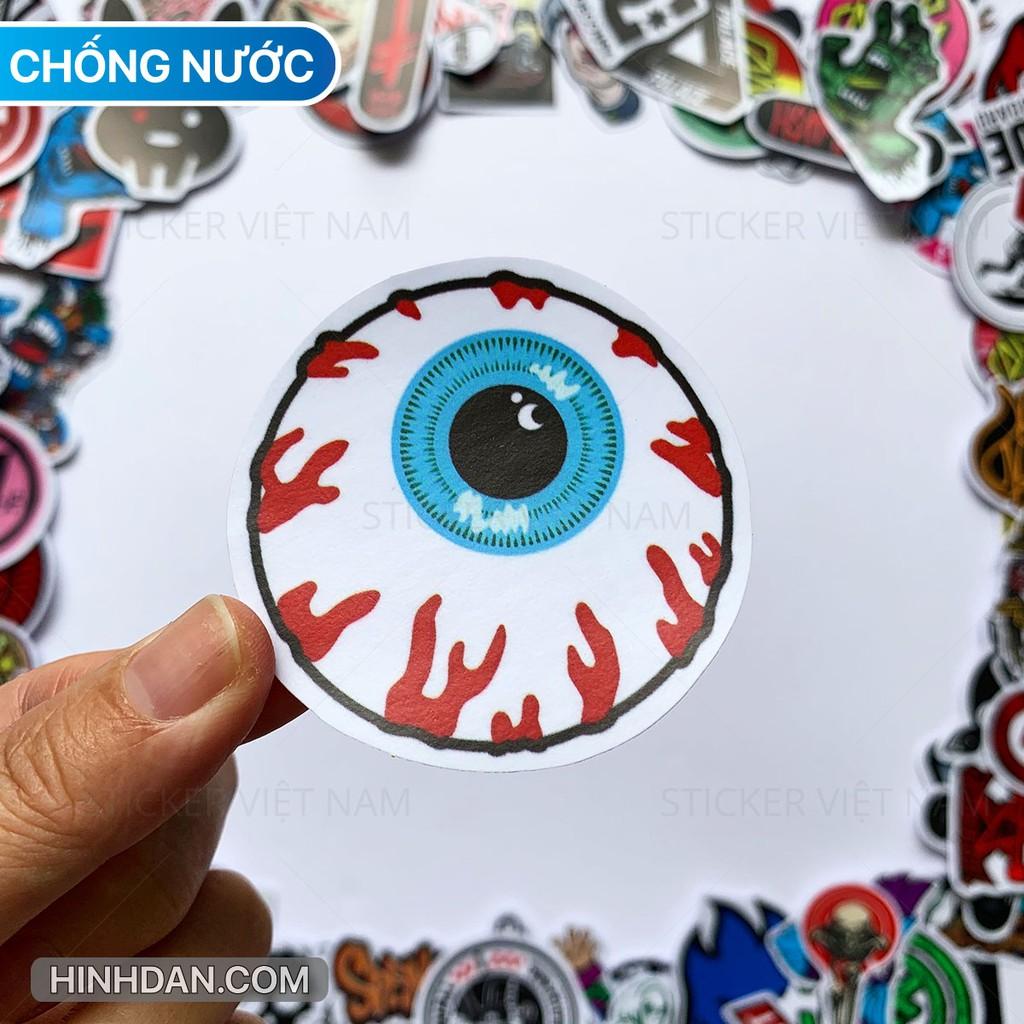 Sticker Ván Trượt Skateboard - Chống Nước Dán Trang Trí Nón Bảo Hiểm, Đàn Guitar, Laptop, Vali, Sổ Tay