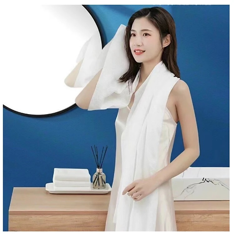 Combo 5 Khăn Tắm Nén Bằng Cotton Tiện Lợi Dùng Một Lần 70*140 cm - Khăn Nén Du Lịch - Khăn Nén Spa