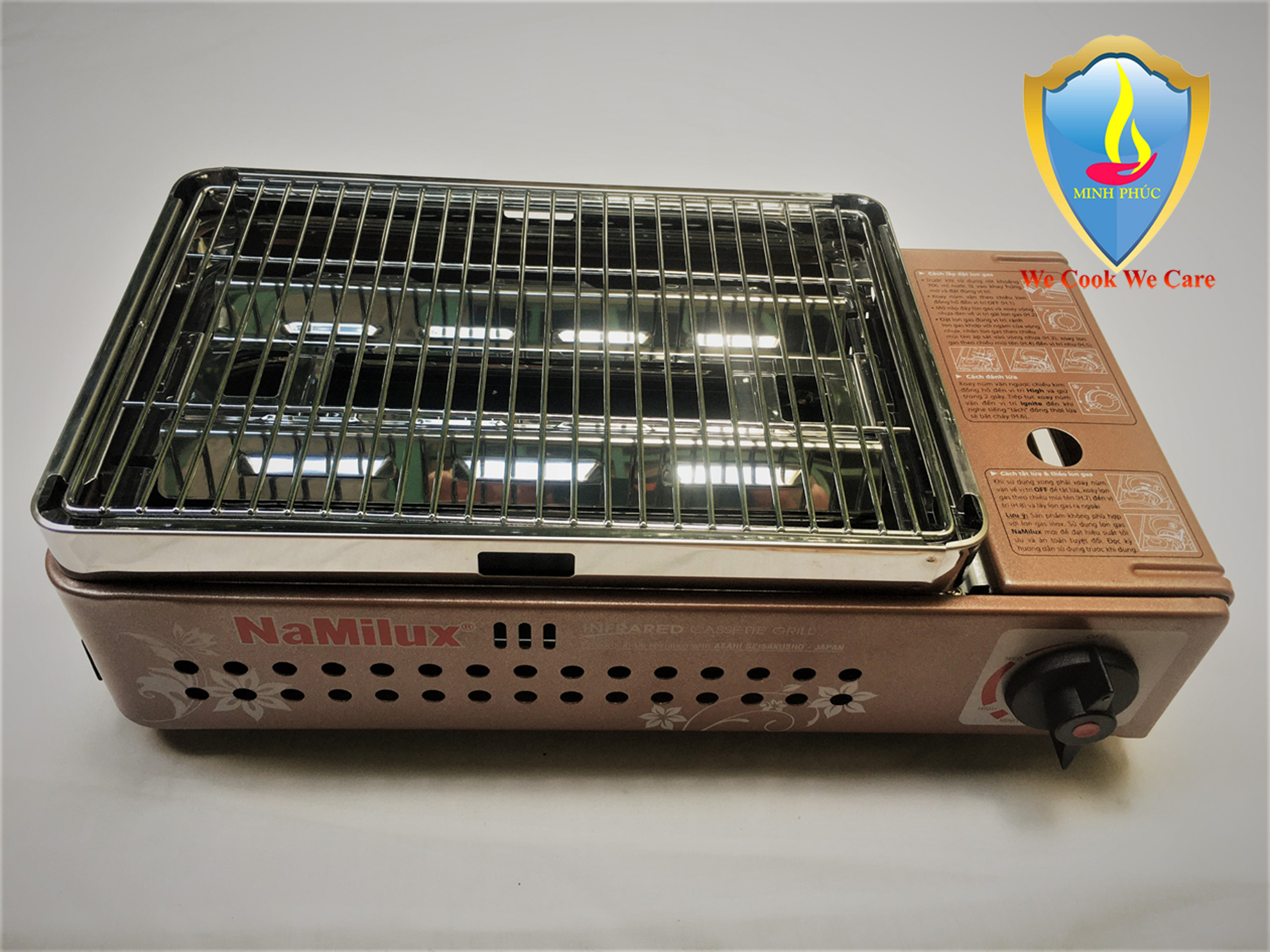 Bếp nướng gas hồng ngoại Namilux NA-24N - HÀNG CHÍNH HÃNG NAMILUX