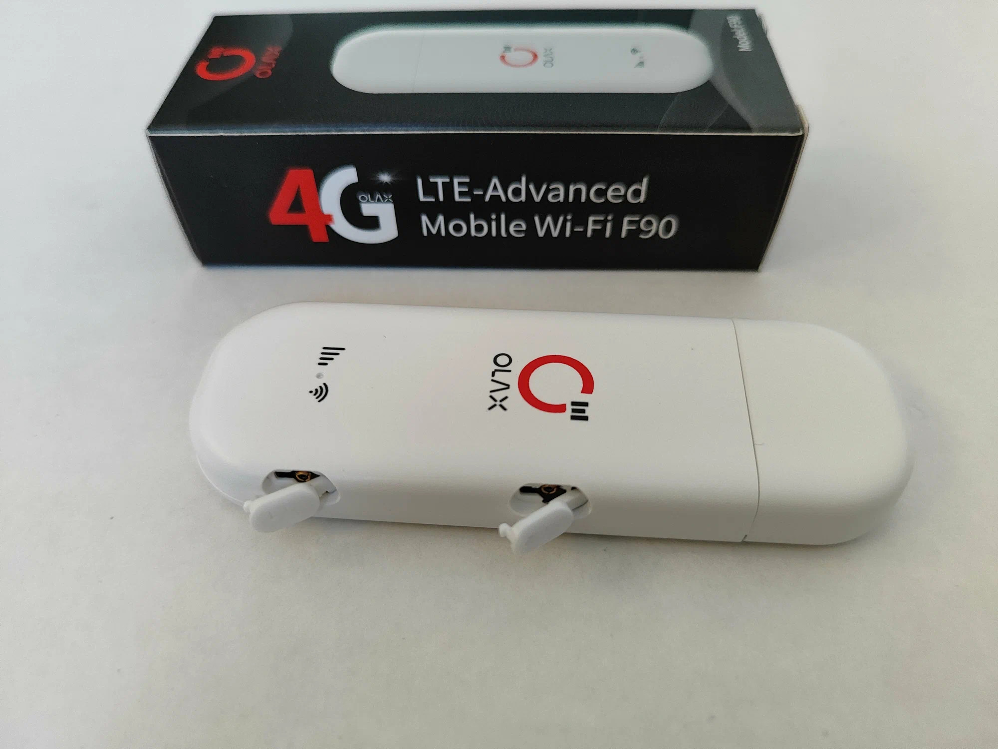 USB Phát Wifi 4G LTE Olax F90 150Mb – Kết Nối 10 Wifi + Dùng cho Laptop, PC Hỗ Trợ 2 Khe Cắm Ăng Ten Hàng Nhập Khẩu