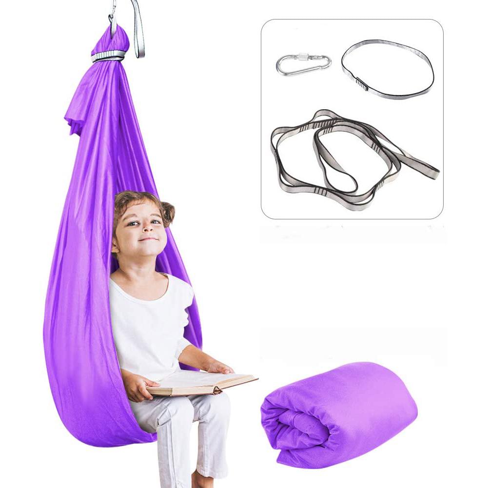 Cảm Giác Đầm Võng Ghế Sân Vườn Xoay Võng Xoay Mặt Dây Chuyền Kid Tập Yoga Trong Nhà Trị Liệu Cho Tự Kỷ ADHD Aspergers Chế Biến