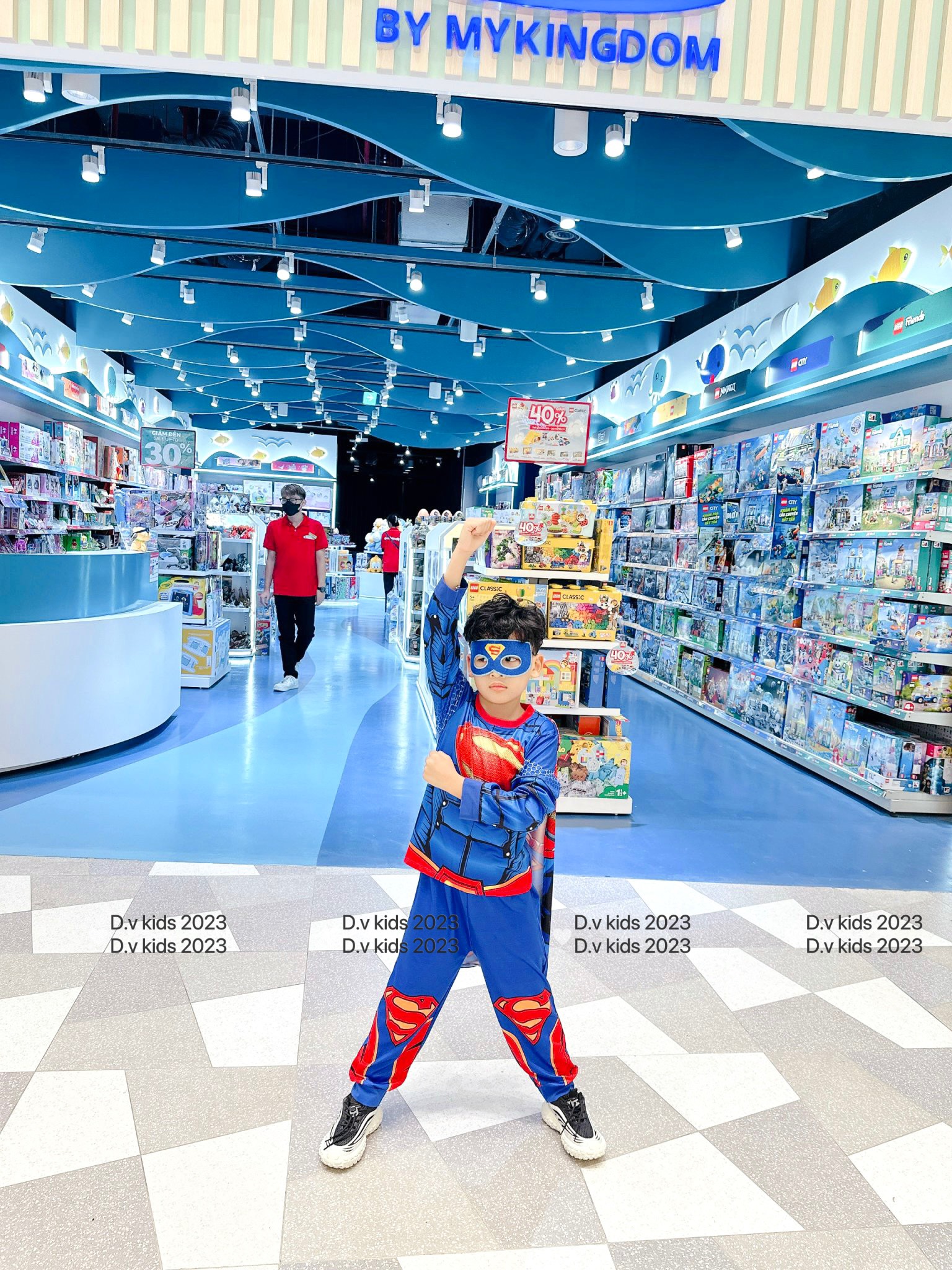 Bộ hóa trang cho bé trai nhân vật iron man superman siêu nhân từ 10-25kg kèm mặt nạ áo choàng