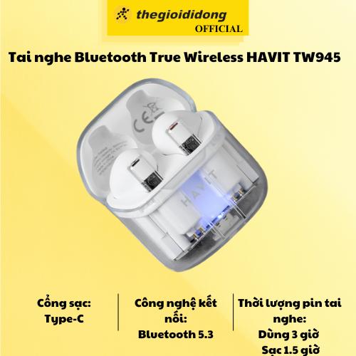 Tai nghe Bluetooth True Wireless HAVIT TW945 - Hàng Chính Hãng