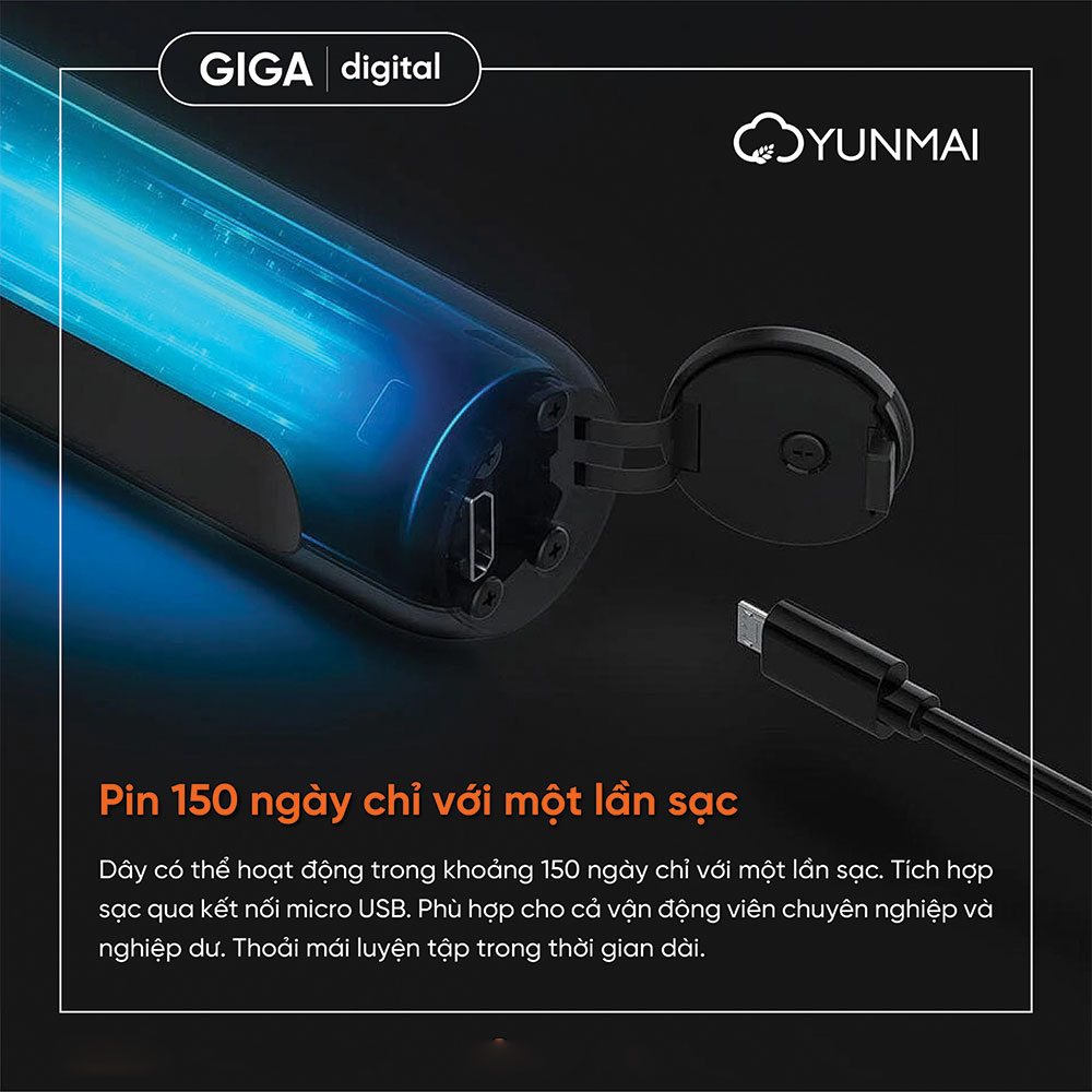 Dây Nhảy Thể Thao Thông Minh Xiaomi YMSR-P701- PRO (Yunmai Smart Rope) Hàng Chính Hãng