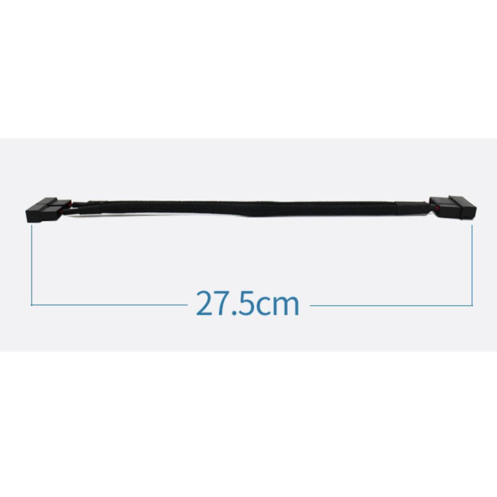 Computer Case CPU 4 PIN Fan PWM Extension Power Cables 2 Way Splitter 250mm