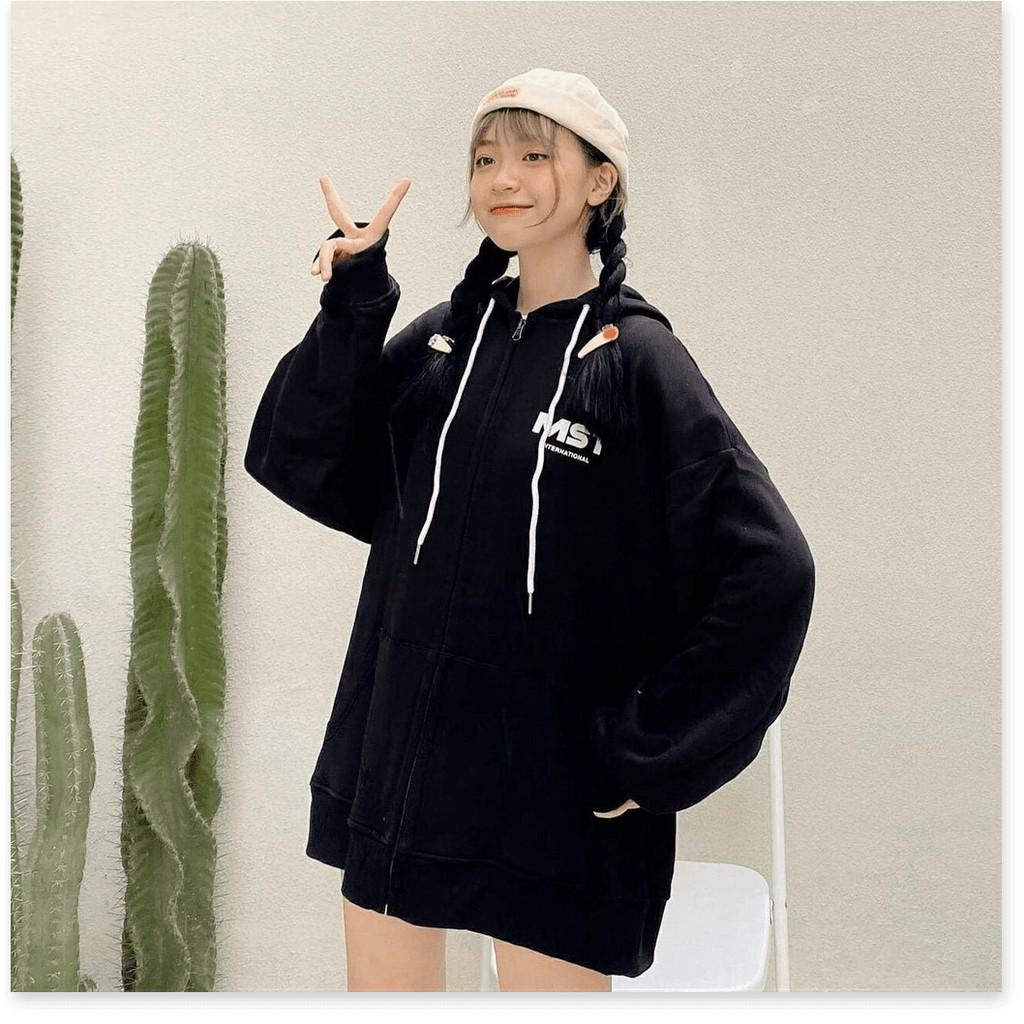 ÁO KHOÁC NỈ HOODIES DÂY KÉO,THIẾT KẾ HỌA TIẾT TRƠN NHƯNG KHÔNG KÉM PHẦN ĐẶC SẮC THỜI TRANG NYNA STORE66