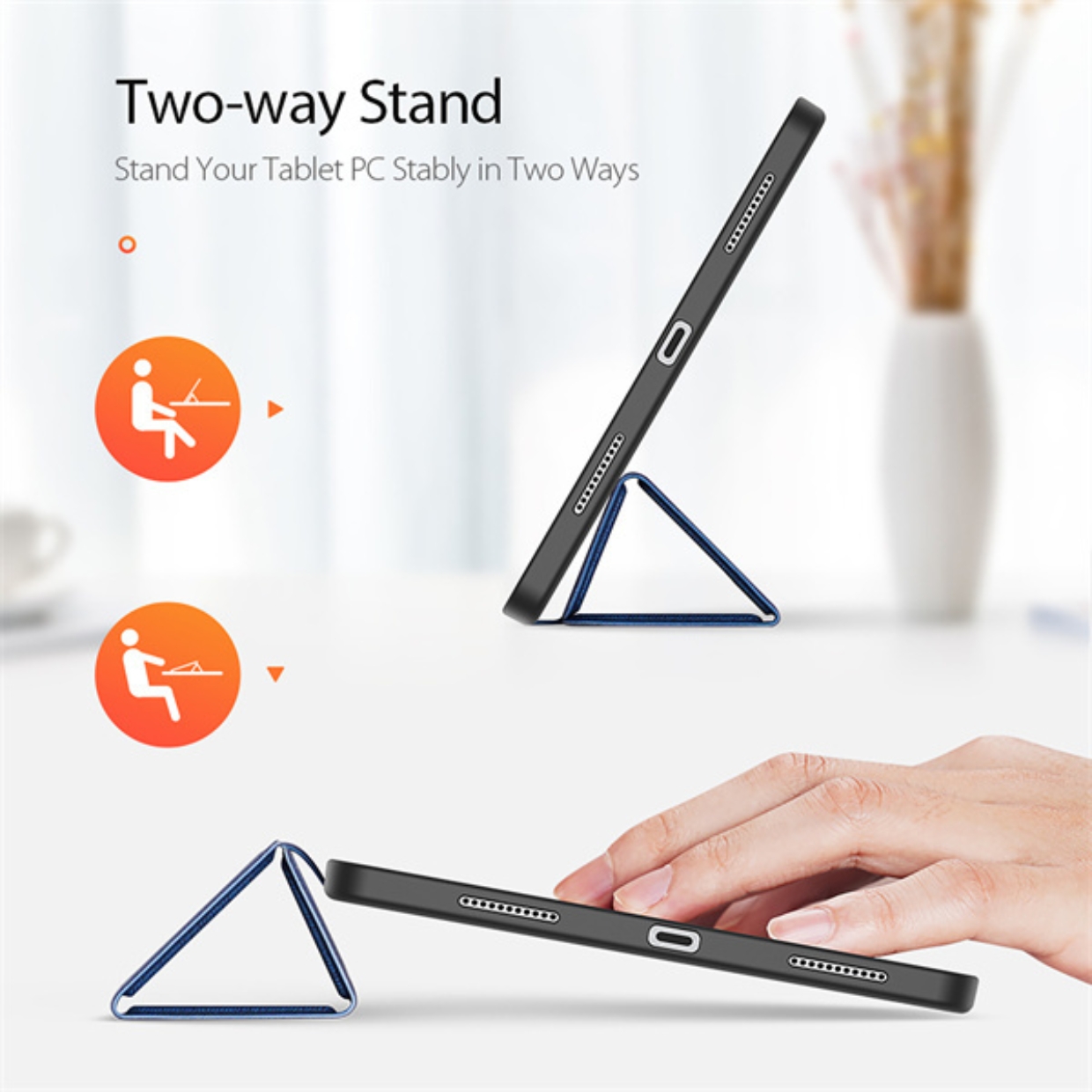 Bao Da Dux Ducis Domo Series Dành Cho iPad Pro 12.9 2020 / 2021 / 2022 Có Khe Cắm Bút, Tự Động Tắt Mở - HÀNG CHÍNH HÃNG