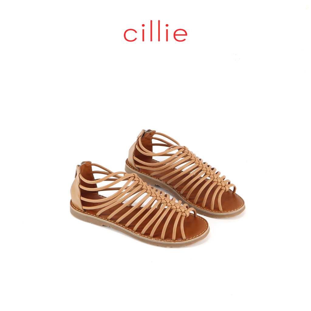 Giày sandal Cillie nữ đế bệt khóa hậu 1063