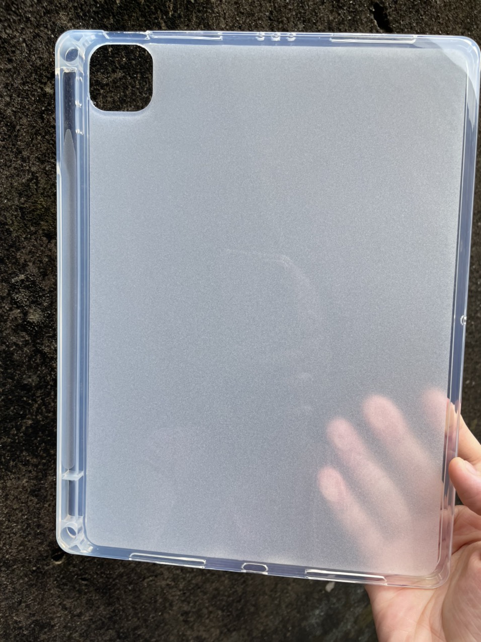 Ốp lưng silicon cho  iPad Pro M1 12.9 inch 2021 có khay để bút