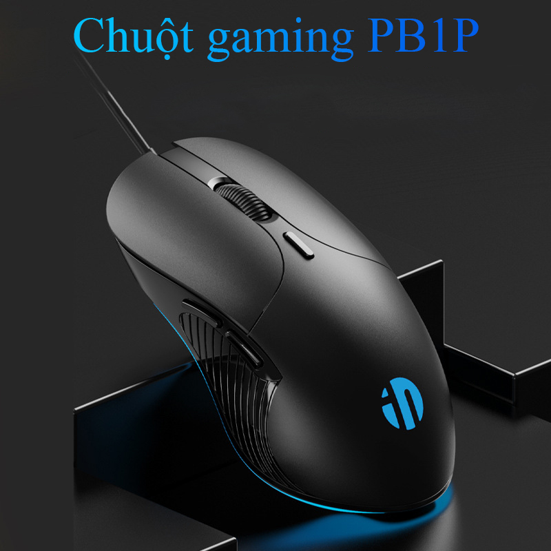 Chuột gaming có dây PB1, tích hợp đèn LED đổi màu, chế độ chống ồn, 400DPI dành cho game thủ, dân văn phòng... - k1319
