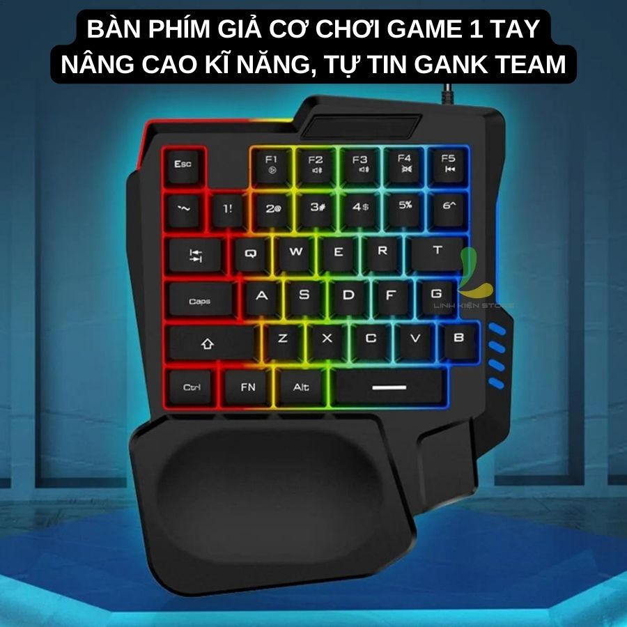 Bàn phím giả cơ một tay Nuos K13 chơi game cực tốt - Hàng nhập khẩu