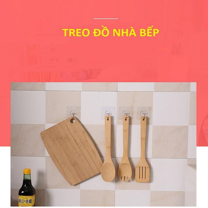 Móc dán dính tường chịu lực trong suốt, siêu dính.