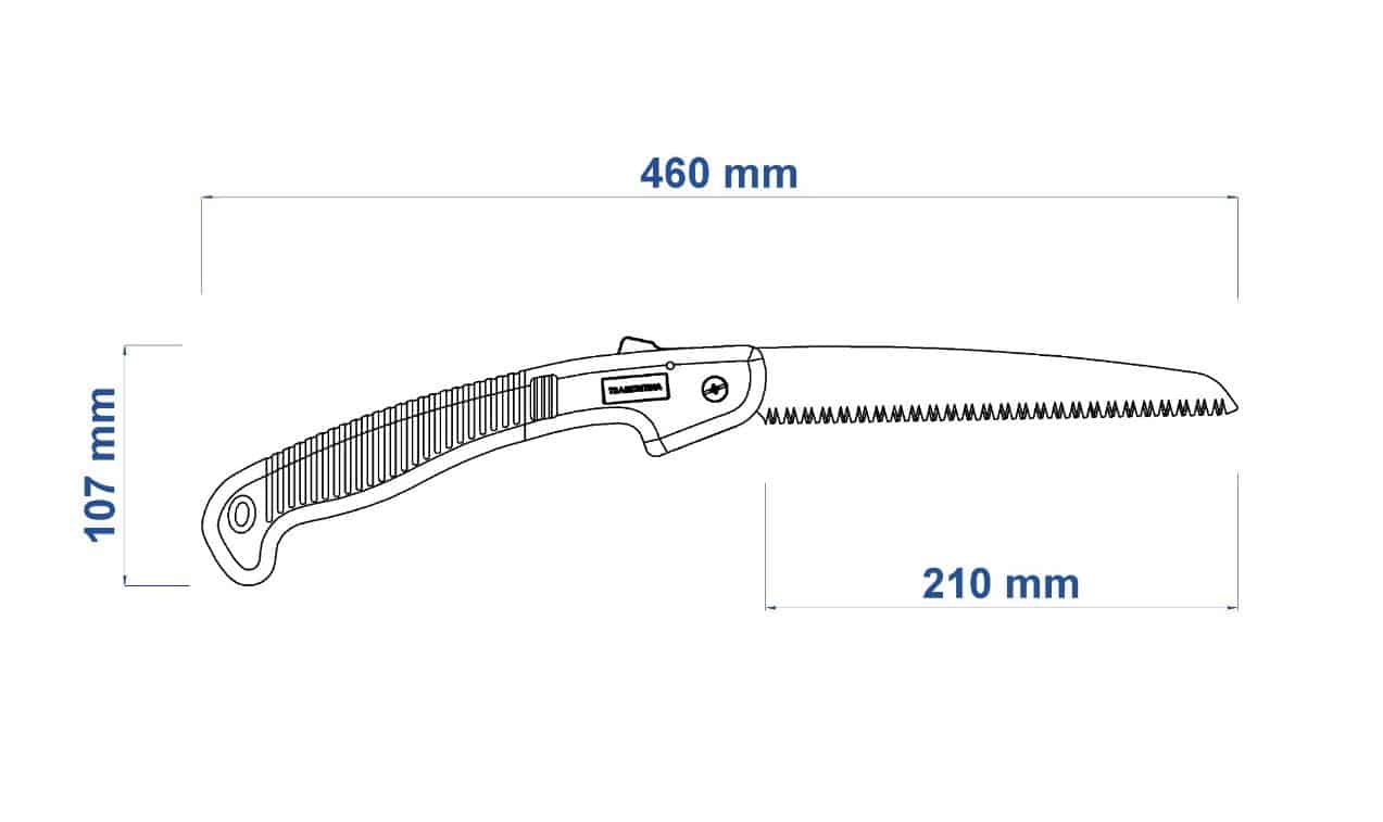 Cưa cắt cành cao cấp Tramontina dài 8″ , cán nhựa