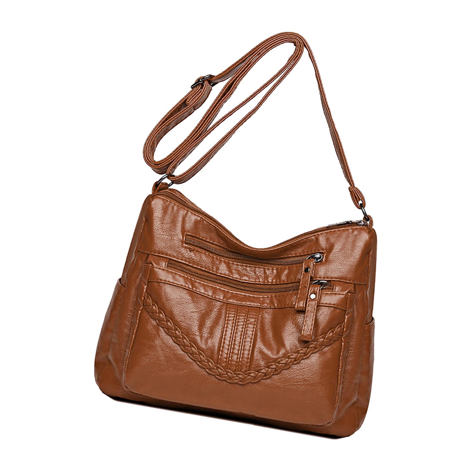 Fashion PU Leather Shoulder Bag Travel Bag Shopping Bag Adjustable