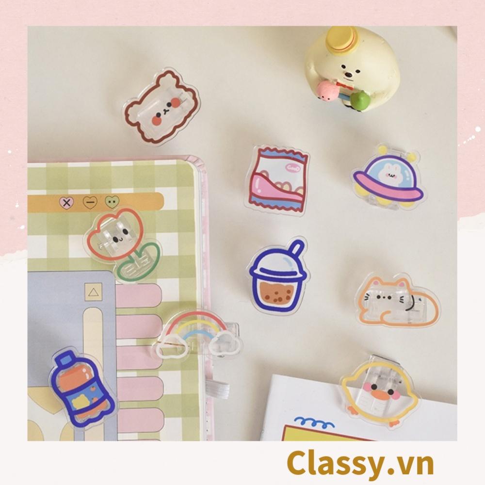 Pin Cài Áo, Balo, Túi Xách Classy bằng mica hình Thú Bông Hoạt Hình Dễ Thương PK649