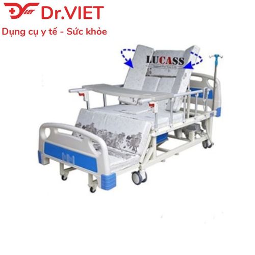 Giường y tế điện đa năng Lucass GB-T5D (GB-T5E) - hỗ trợ người già, người bệnh, người đi lại khó khăn thuận tiện, dễ dàng, có thể đi vệ sinh và gội đầu tại giường