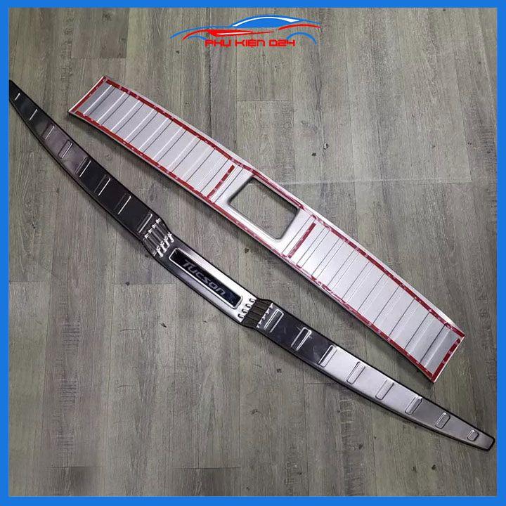 Ốp chống trầy cốp trong ngoài Tucson 2022-2023 inox sáng bóng