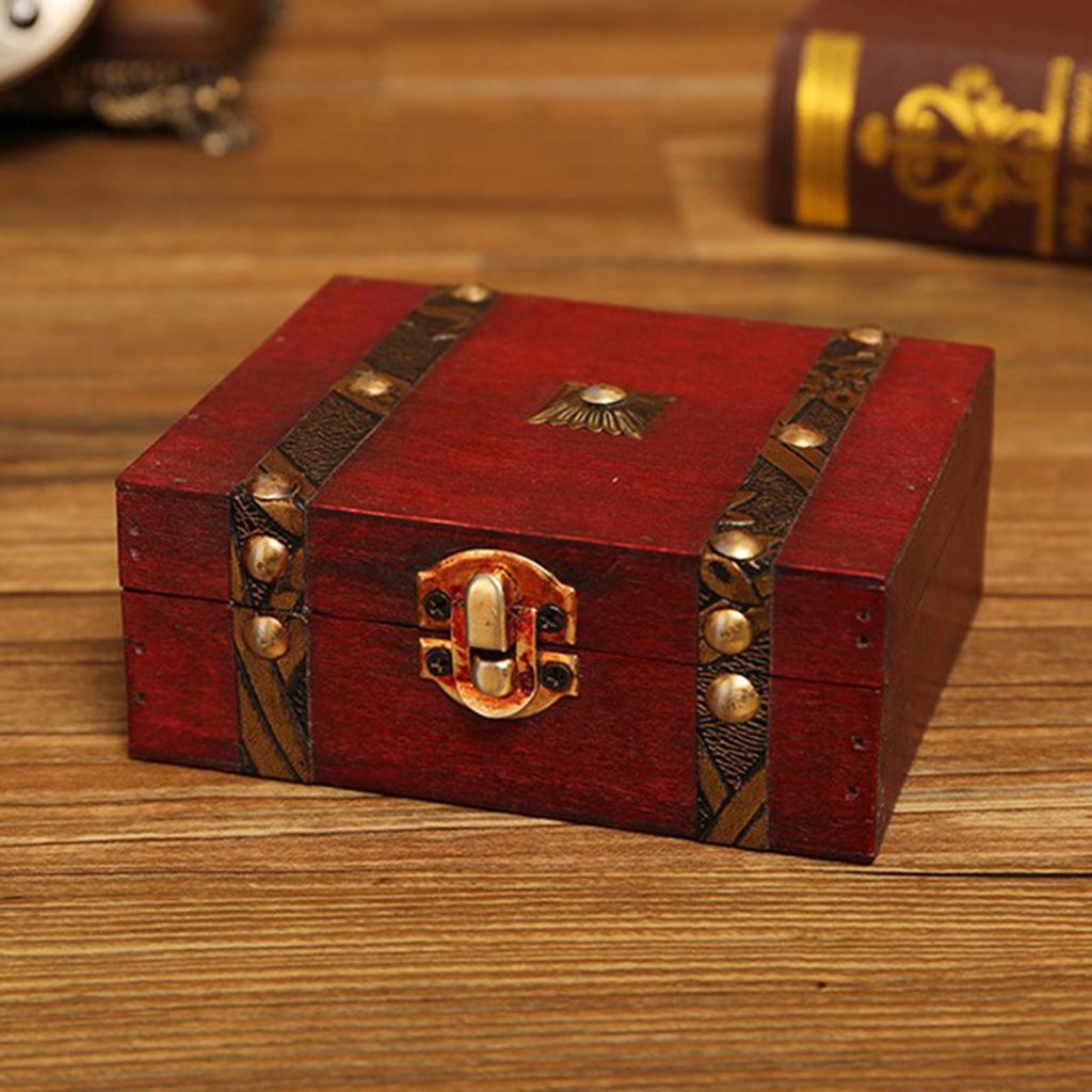 Wooden Jewelry Box Case Storage Box Gift Box Jewelry Organizer Container
