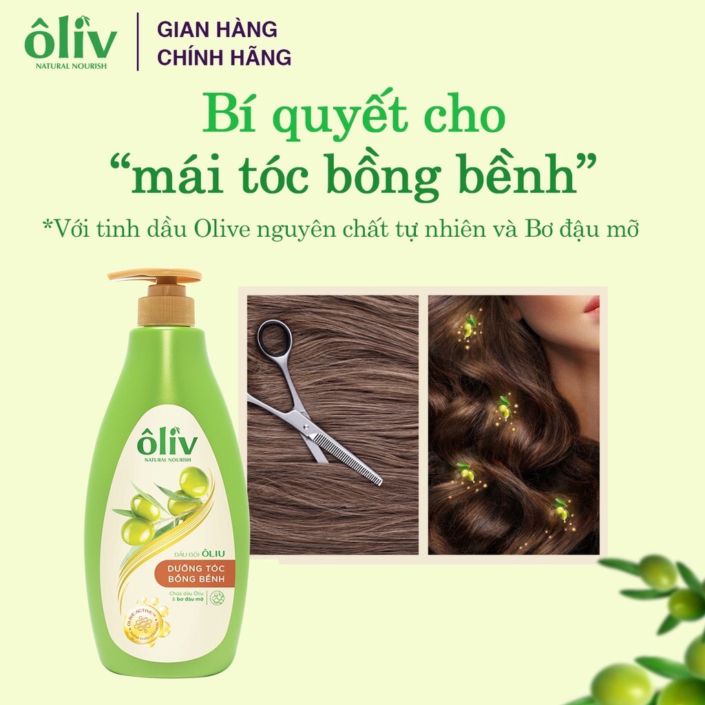 Dầu Gội Ôliv Purite De Prôvence Nuôi Dưỡng Tóc 650ml/chai