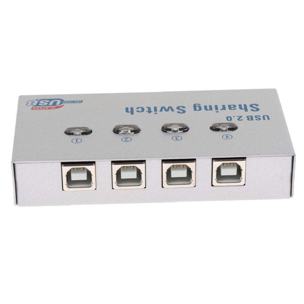 USB Switch KVM 4 Ports HUB For PC