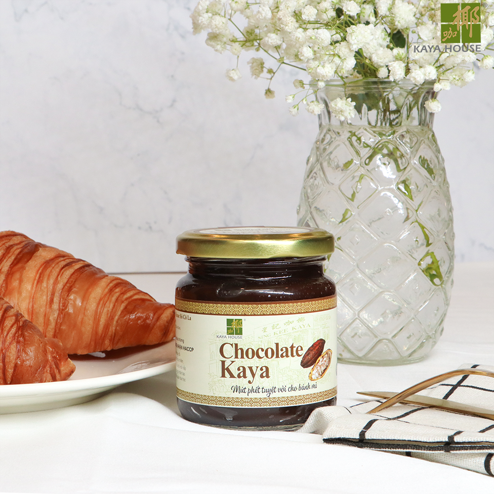 Mứt Kaya Singapore Chocolate hũ 225g - Kaya House - Ăn kèm với Sandwich, làm nguyên liệu nấu ăn